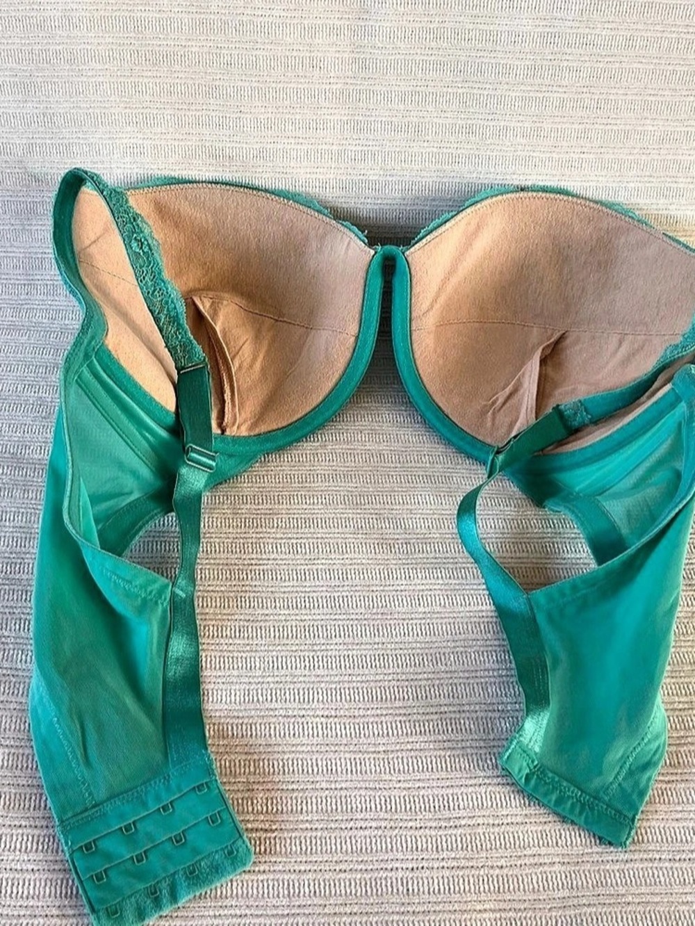 Cacique Lace Underwire Bra in Blue Size 44D - Picture 7 of 10